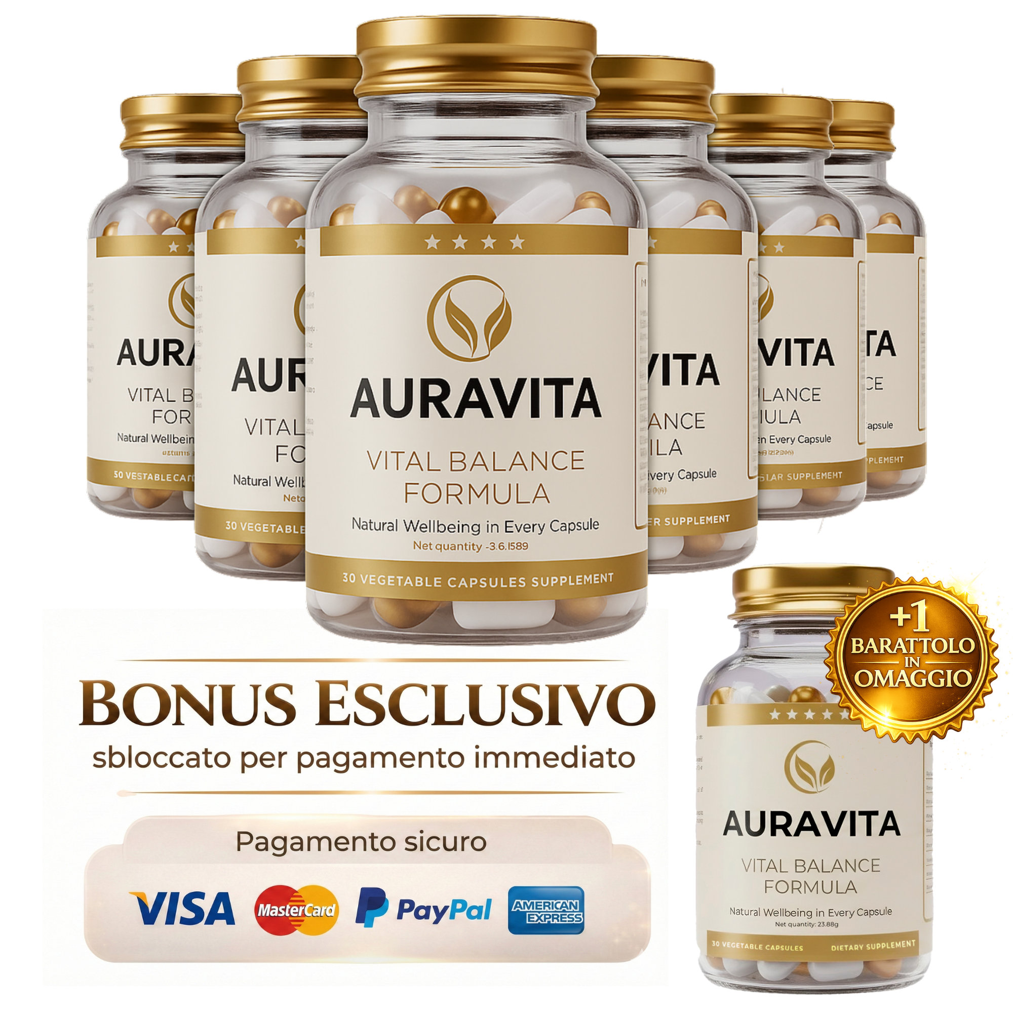 AURAVITA 6 Flaconi + 1 in Omaggio
